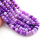 1 Long Strand Beautiful Shaded Lavender opal smooth rondelles  beads-Semi Precious Gem Stone Lavender Plain Opal Beads, - 9mm-10mm -15.5 Inches BR02686