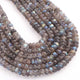 1  Strand Labradorite Smooth Rondelles-  -8mm-11mm - 10.5 Inches BR0501