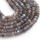 1  Long Strand  Labradorite Smooth Rondelles -Semi Precious Gemstone Labradorite Roundelles Beads- 5mm-8mm 17.5 Inches BR03264