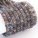 1  Strand Labradorite Smooth Rondelles-  -8mm-11mm - 10.5 Inches BR0501