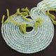 1 Strand Beautiful Natural Light Green Opal Smooth  Roundelles  - Light Green Opal Gemstone Beads Plain Rondelles Beads - 5mm-7mm-13 Inches BR02802