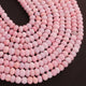 1 Strand Pink Opal Faceted Rondelles Beads - Semi Precious Gemstone Pink Opal Beads- 9mm-10mm-12.5 Inches BR02468