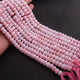 1 Strand Pink Opal Faceted Rondelles Beads - Semi Precious Gemstone Pink Opal Beads- 9mm-10mm-12.5 Inches BR02468