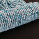 1 Strand Beautiful Shaded Light Sky Blue Opal Faceted Gemstone  Rondelles Beads - 4mm-5mm-12.5 Inches BR02792