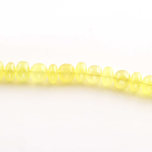 1  Strand Yellow Chalcedony Faceted Rondelles - Yellow Chalcedony Roundles Beads 8mm-9mm- 8 Inches BR1366