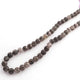 1 Long Strand Black Rutile Faceted Briolettes -   Round Balls  Beads 8mm 14 Inches BR1507