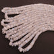 1  Long Strand White Rainbow  Moonstone Faceted Rondelles  -  6mm-8mm -15 Inches BR1501