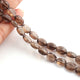 1 Strand Smoky Quartz Faceted  Briolettes  - Oval Shape Beads 9mmx7mm 9.5 Inches BR1529