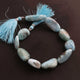 1  Strand Larimar Smooth Nuggets Beads- Smooth Nuggets -17mmx13mm-28mmx13mm 8.5Inch. BR1548