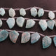 1 Strand Amazonite Fancy Briolettes - Fancy Shape Beads 17mmx10mm-26mmx16mm 8Inchs BR1553