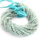 1 Strands Aquamarine Smooth Carved Finest Quality  Smooth Carved Beads 4mmx3mm-7mmx3mm 13 inches BR1563