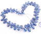 1 Long Strand Blue kyanite  Smooth Briolettes -Pear Shape Briolettes - 5mmx7mm-12mmx7mm - 9 Inches BR1589