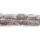 1 Long Strand Grey/Gray Chalcedony Faceted Tumbled Briolettes - Center Drill Nuggets Beads 15mmx11mm-23mmx16mm 17 Inches BR1584