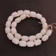 1 Strand White Chalcedony Smooth Drum Beads- Chalcedony Smooth Drum Beads 16mmx12mm 15 inches BR1597