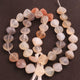 1 Strand Multi Moonstone Faceted Heart Briolettes - Multi Moonstone Beads. 8mm-9mm 14.5 inches BR1590