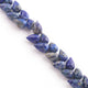 1 Strand Natural Sodalite Faceted Tear Drop Briolettes - Semi Precious Gemstone Water Drop- Beautiful Jewelry Making Briolettes Beads - 10mmx7mm-12mmx8mm - 7 Inches - BR3511