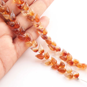 1 Strand Natural Shaded Hessonite Faceted Tear Drop Briolettes - Semi Precious Gemstone Water Drop- Beautiful Jewelry Making Briolettes Beads - 7mmx5mm-10mmx5mm - 7 Inches - BR3512