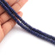 1  Strand Lapis Lazuli Faceted Gemstone Rondelles  - 6mm- 7mm - 14 Inches BR02669 - Tucson Beads