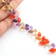 1 Strand Natural Mix Stone Faceted Tear Drop Briolettes - Semi Precious Gemstone Water Drop- Beautiful Jewelry Making Briolettes Beads - 8mmx6mm-12mmx7mm - 7.5 Inches - BR3532