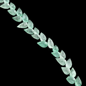 1 Strand Natural Green Strawberry Faceted Tear Drop Briolettes - Semi Precious Gemstone Water Drop- Beautiful Jewelry Making Briolettes Beads - 6mmx5mm-9mmx5mm - 7 Inches - BR3531