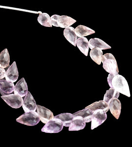 1 Strand Natural Ametrine Faceted Tear Drop Briolettes - Semi Precious Gemstone Water Drop- Beautiful Jewelry Making Briolettes Beads - 8mmx5mm-12mmx6mm - 7 Inches - BR3536