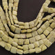 1 Strand Green Opal Faceted Chicklet Briolettes - Chicklet Shap - 3mmx7mm-6mmx9m - 8 Inches BR1631