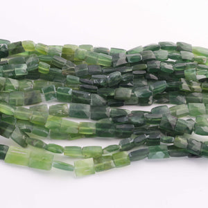 1 Strand Serpentine Faceted Rectangle Briolettes - Chicklet Briolettes 6mmx6mm-14mmx9mm 8 Inch BR03248