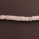 1 Strand White Rainbow Moonstone faceted Rondelles -  11mm-9mm 7.5 Inches BR1643