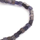 1 Strands Iolite Smooth Cube Briolettes -  Iolite Plain Box Shape Beads 4mmx6mm-6mmx7mm 8 Inches BR1641