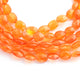 1 Strand Carnelian Faceted Oval Shape Briolettes - Oval Shape Briolettes 4mm-8mm-13mmx9mm 8.9 Inches BR1650