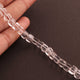 1 Strand Crystal Quartz Smooth Cube Briolettes - Plain Box Shape Briolettes 6mm -8 Inches BR1640