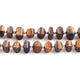 1  Strand Brown Tiger Eye Faceted Briolettes -fancy Shape Briolettes - 9mmx 9mm -4mmx9mm-9 Inches BR1659