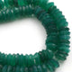 1  Strand  Green Onyx  Faceted Heishi Tyre Shape Gemstone Beads,  Green Onyx  Tyre Wheel Rondelles Beads, 11mm -14 Inches BR1661