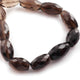 1 Strand Smoky Quartz Faceted  Briolettes -fancy Shape Beads 15mmx10mm-19mmx10mm 8 Inches BR1688