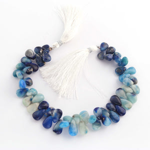 1  Strand Natural Afghanite Smooth Briolettes  -Pear Shape  Briolettes  10mmx7mm-12mmx7mm  8 Inches BR03499 - Tucson Beads