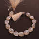 1 Strand Silverite Chalcedony Faceted  Briolettes - Oval Shape Beads 14mmx12mm-16mmx14mm 8 Inches BR1675