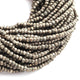 1 Strand Natural Pyrite Faceted Beads, Pyrite Beads, Semi Precious Beads, Gemstone Beads 4mm 13 Inches Long RB064