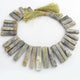 1 Strand  Serpentine Faceted Briolettes - Rectangle  Shape Briolettes -14mmx7mm-40mmx8mm-9 Inches BR02022 - Tucson Beads