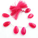 1 Strand Aaa Quality Hot Pink Chalcedony Smooth Pear Shape  Briolettes 27mmx16mm- 8 Inches BR1720