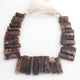 1  Strand Brown Jasper Faceted  Briolettes  -Rectangle Briolettes  -13mmx8mm-30mmx9mm -8.5 Inches BR01588 - Tucson Beads