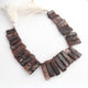 1  Strand Brown Jasper Faceted  Briolettes  -Rectangle Briolettes  -13mmx8mm-30mmx9mm -8.5 Inches BR01588 - Tucson Beads