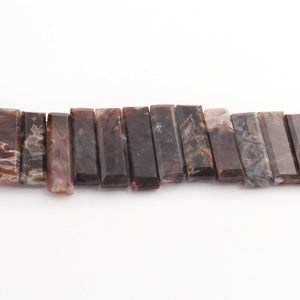 1  Strand Brown Jasper Faceted  Briolettes  -Rectangle Briolettes  -13mmx8mm-30mmx9mm -8.5 Inches BR01588 - Tucson Beads