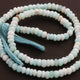 1 Long Strands Peru Opal Faceted Rondelles -  4mm-5mm 13.5 Inches BR1734