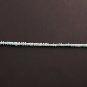 1 Long Strands Peru Opal Faceted Rondelles -  4mm-5mm 13.5 Inches BR1734