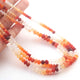 1 Long Strand Mexican Fire Opal Smooth Roundelles-  Semi Precious Plain Gemstone Rondelles Beads 4mm-6mm - 16.5 Inches - BR03254 - Tucson Beads