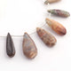 1 Strand Multi Jasper Smooth Briolettes - Pear Shape Briolettes -24mmx8mm-27mmx14mm - 9.5-Inches br02083 - Tucson Beads