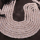 1 Strand Beautiful White Rainbow  Moonstone Faceted Rondelles - Semi Precious Gemstone Beads 7mm- 8mm -11 Inches BR03243 - Tucson Beads