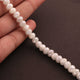 1  Strand White Silverite Faceted Rondelles  - Gemstone Rondelles - 7mm 8 Inches BR1774