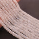 1 Strand White Rainbow Moonstone Faceted  Roundelles -Semi Precious Gemstone Rondelles Beads - 5mm-6mm -9.5 Inches BR01713