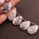 1 Strand Dendrite opal  Faceted Pear Briolettes  -Pear Shape Briolettes  - 20mmx30mm- 9 Inches BR1784